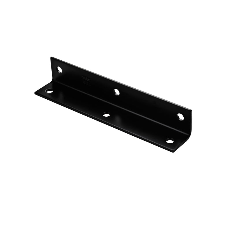 National Hardware 1.6 in. H X 9 in. W X 0.125 in. D Black Carbon Steel Inside/Outside Wide Corner Br