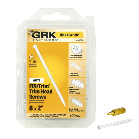 GRK Fasteners UberGrade No. 8 X 2 in. L Star Trim Head Construction Screws 100 pk