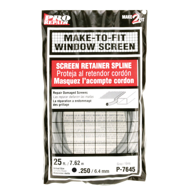 Prime-Line 0.25 in. D X 300 in. L Screen Spline