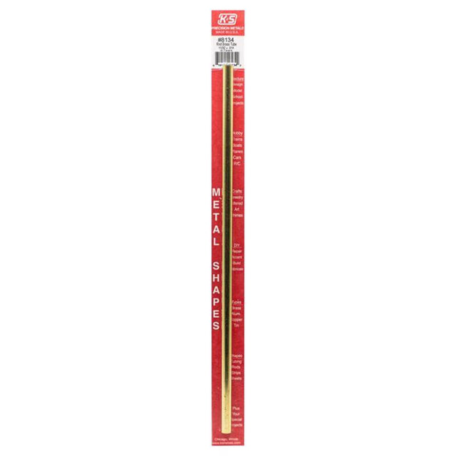 K&S 11/32 in. D X 12 in. L Round Brass Tube 1 pk
