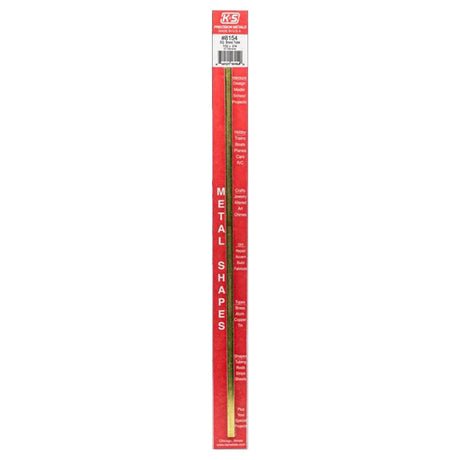 K&S 7/32 in. W X 12 in. L Square Brass Tube 1 pk