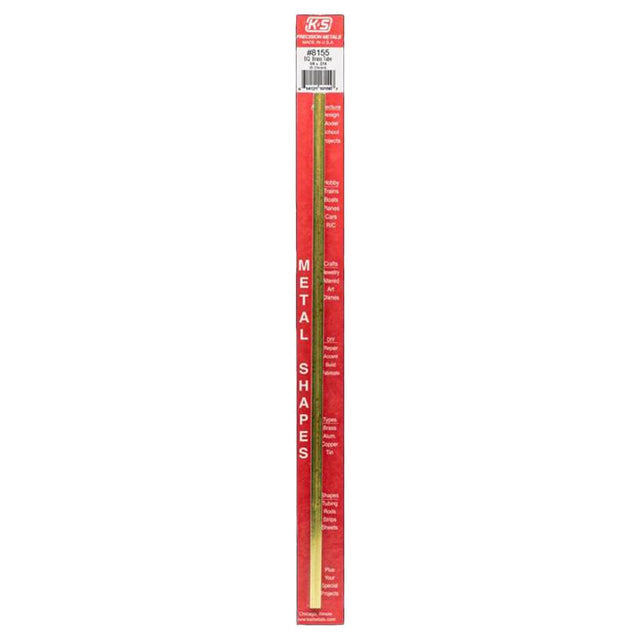 K&S 1/4 in. W X 12 in. L Square Brass Tube 1 pk
