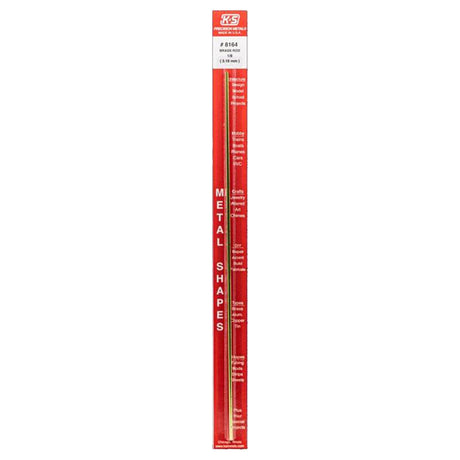K&S 1/8 in. D X 12 in. L Brass Rod 1 pk