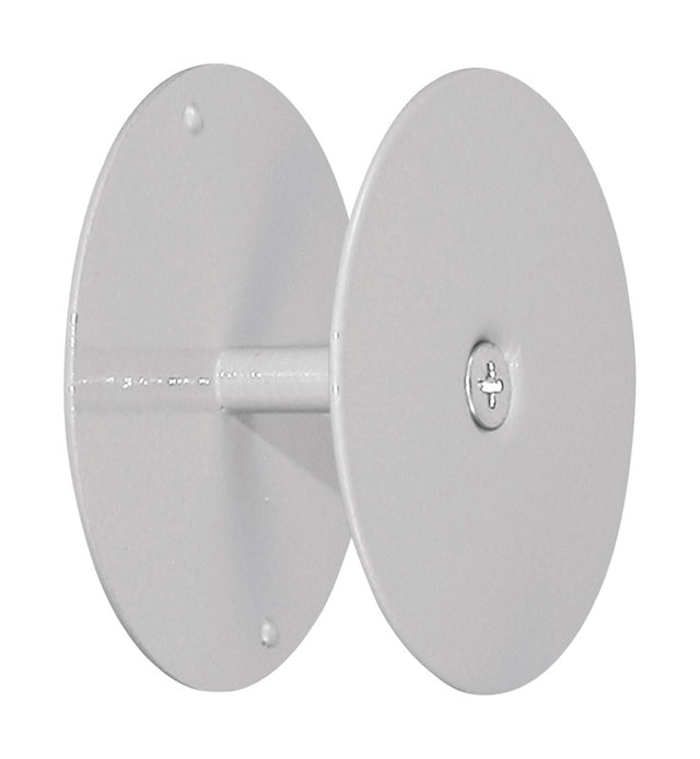 Prime-Line Gray Steel Hole Filler Plate 1 pk