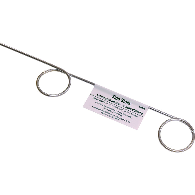 Hillman 28 in. H Silver Aluminum Pigtail Sign Stake