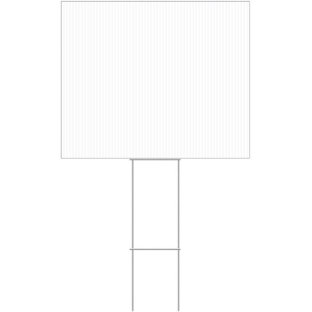 Hillman White Blank Sign 20 in. H X 24 in. W