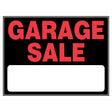 Hillman English Black Garage Sale Sign 15 in. H X 19 in. W