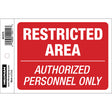 Hillman English Red Do Not Enter Decal 4 in. H X 6 in. W