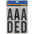 Hillman 3 in. Reflective Black Vinyl Self-Adhesive Letter Set A-Z 54 pc