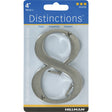 Hillman Distinctions 4 in. Silver Zinc Die-Cast Screw-On Number 8 1 pc