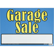 Hillman English Blue Garage Sale Sign 10 in. H X 14 in. W