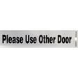Hillman English Silver Do Not Enter Decal 2 in. H X 8 in. W