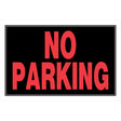 Hillman English Black No Parking Sign 8 in. H X 12 in. W