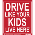 Hillman English Red Notice Sign 24 in. H X 19 in. W