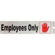 Hillman English Silver Do Not Enter Decal 2 in. H X 8 in. W