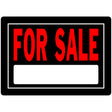 Hillman English Black For Sale Sign 10 in. H X 14 in. W