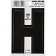 Hillman 3 in. Black Vinyl Self-Adhesive Letter H 1 pc