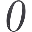 Hillman 6 in. Reflective Black Plastic Nail-On Number 0 1 pc