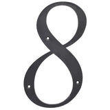 Hillman 6 in. Reflective Black Plastic Nail-On Number 8 1 pc