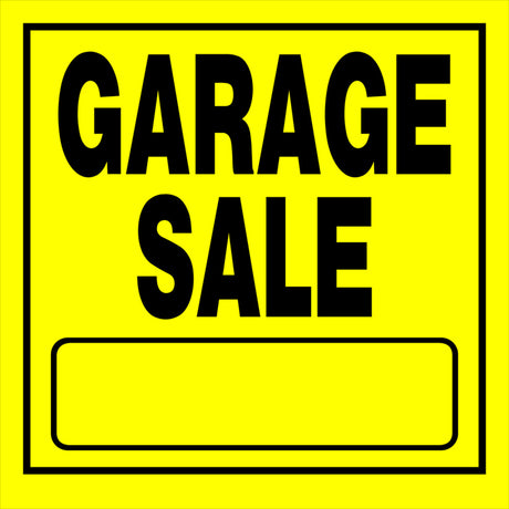 Hillman English Yellow Sign 11 in. H X 11 in. W