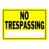 Hillman English Yellow Sign 10 in. H X 14 in. W