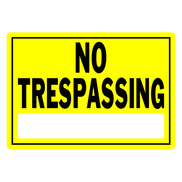 Hillman English Yellow Sign 10 in. H X 14 in. W