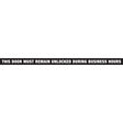 Hillman English Black Notice Decal 1.5 in. H X 28 in. W
