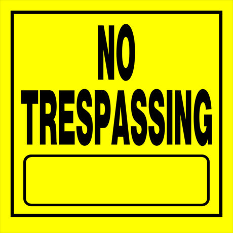 Hillman English Yellow Sign 11 in. H X 11 in. W