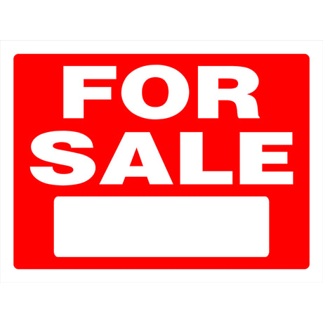 Hillman English Red Sign 18 in. H X 24 in. W
