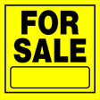Hillman English Yellow Sign 11 in. H X 11 in. W