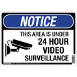 Hillman English White Security Sign 10 in. H X 14 in. W