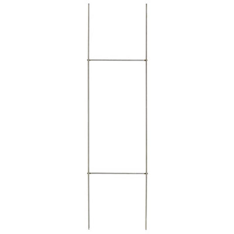 HILLMAN 0.14 in. D X 17.25 in. H Galvanized Silver Metal H-Bracket Sign Stake
