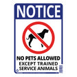 Hillman English White Notice Sign 14 in. H X 10 in. W