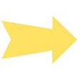 Hillman English Yellow Arrow Sign 7 in. H X 24 in. W