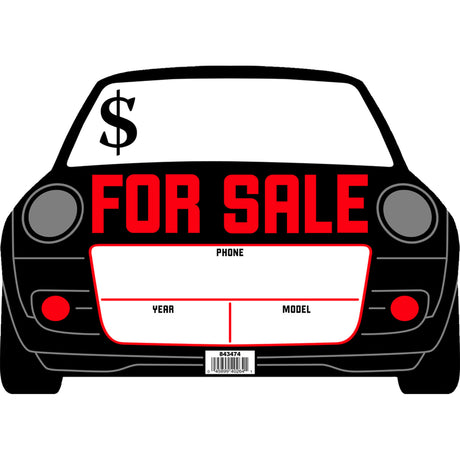 Hillman English White For Sale Sign 10 in. H X 14 in. W
