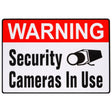 Hillman English White Security Decal 4 in. H X 6 in. W
