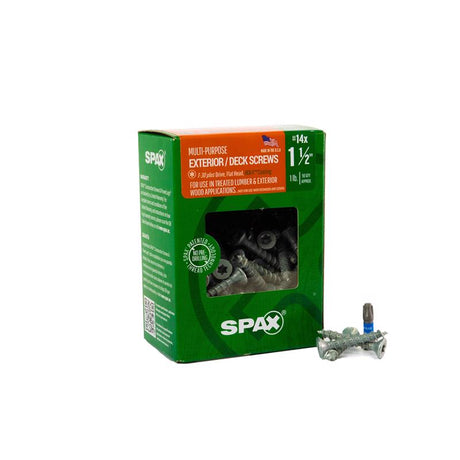 SPAX Multi-Material No. 14 Label X 1-1/2 in. L T30+ Flat Head Construction Screws 1 lb 90 pk