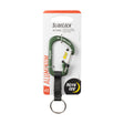 Nite Ize SlideLock 3/8 in. D Aluminum Olive Carabiner Key Ring
