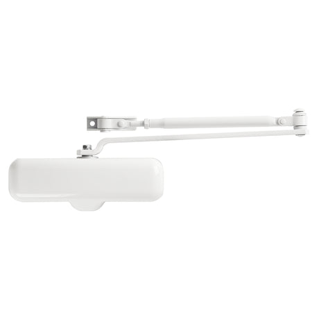 Brinks Residential White Steel Hydraulic Adjustable Door Closer