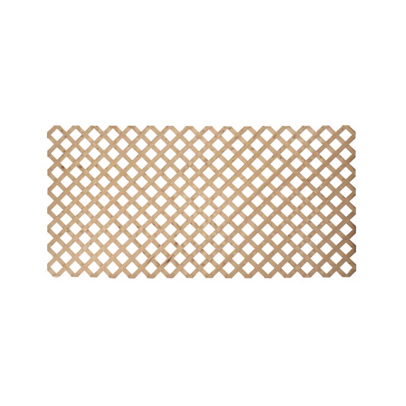 ProWood 48 in. W X 96 in. L Brown Wood Lattice Panel