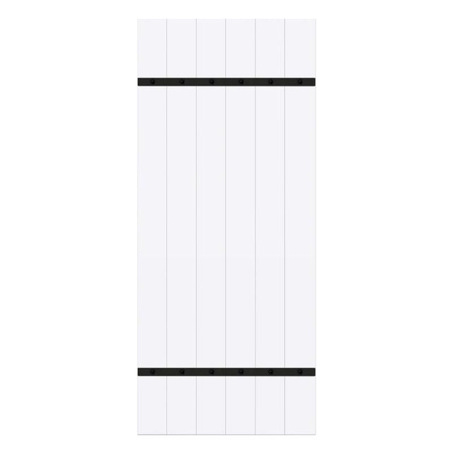 Renin Matte White Wood Barn Door Hanger Kit 1 pc