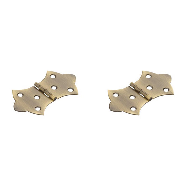 National Hardware 3.06 in. L Antique Brass Brass Butterfly Hinge 1 pk