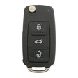 KeyStart Flip Key Automotive FOB Key Blank VW046 Double For VW