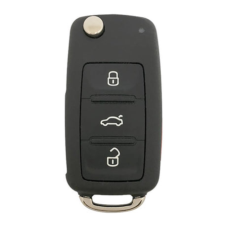 KeyStart Flip Key Automotive FOB Key Blank VW046 Double For VW