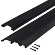 M-D Building Products 0.5 in. H X 3.75 in. W X 36 in. L Mill Aluminum/Vinyl Deluxe Low Threshold Bla