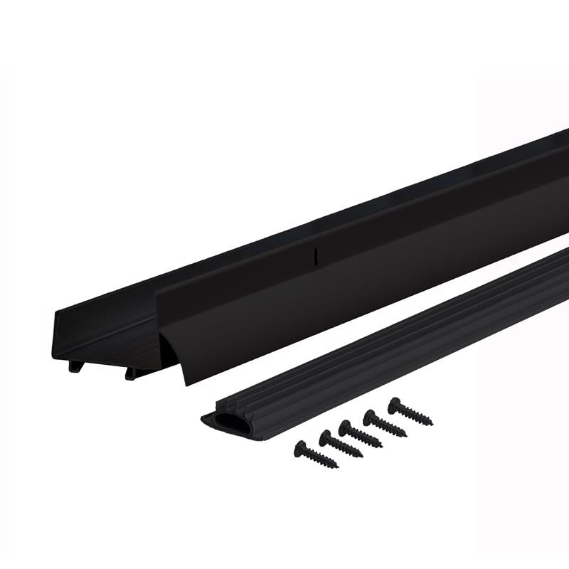 M-D Building Products Black Aluminum Door Bottom For Doors 36 in. L X 1.75 in.