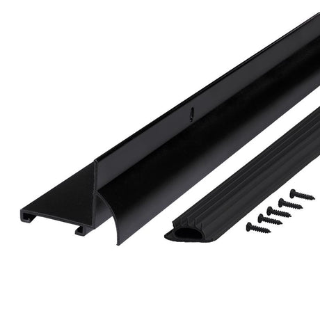 M-D Building Products Black Aluminum Door Bottom For Doors 36 in. L X 1.25 in.
