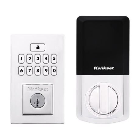 Kwikset SmartCode Polished Chrome Metal Electronic Deadbolt