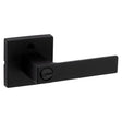 Kwikset Matte Black Entry Lever 1-3/4 in.