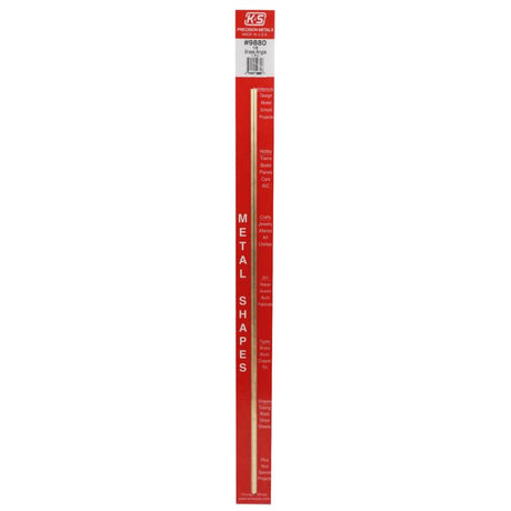 K&S 0.014 in. X 1/8 in. W X 12 in. L Brass Angle